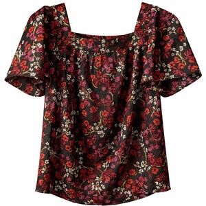 Draper James Floral Blouse